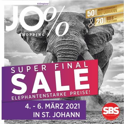 Der Winterschlussverkauf hat ein Ende - Der SUPER FINAL SALE kommt mit noch mehr Prozenten!
       ...