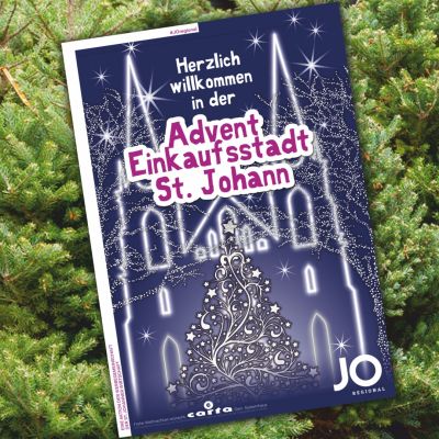 Herzlich willkommen in der Advent-Einkaufsstast St. Johann! 50 Christböume mit 8 km Lichterketten und 72.000 strahlenden Lichtern warten auf Dich!
Dazu gibt...